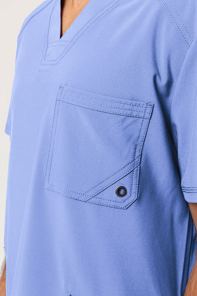 Men’s Cherokee Infinity V-neck scrub top ciel blue-5