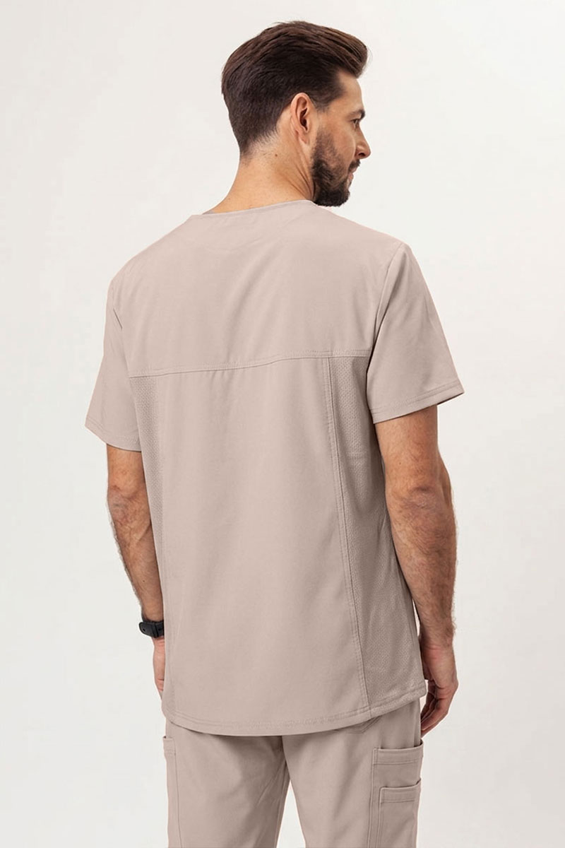 Men’s Cherokee Infinity V-neck scrub top khaki-1