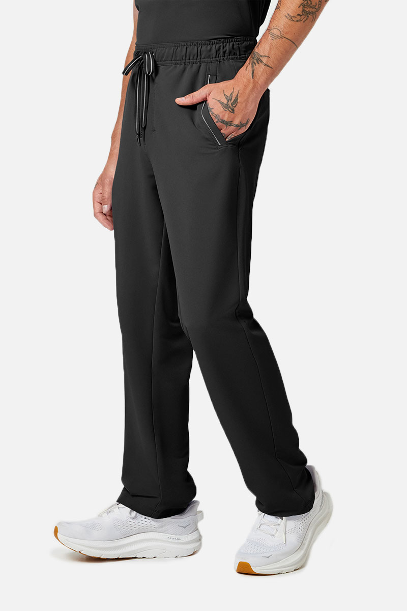 Men's Healing Hands Noah scrub trousers black-4