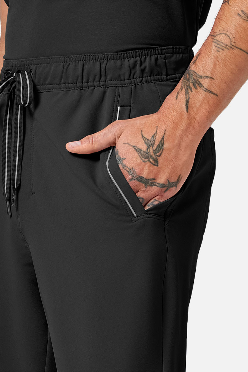 Men's Healing Hands Noah scrub trousers black-5