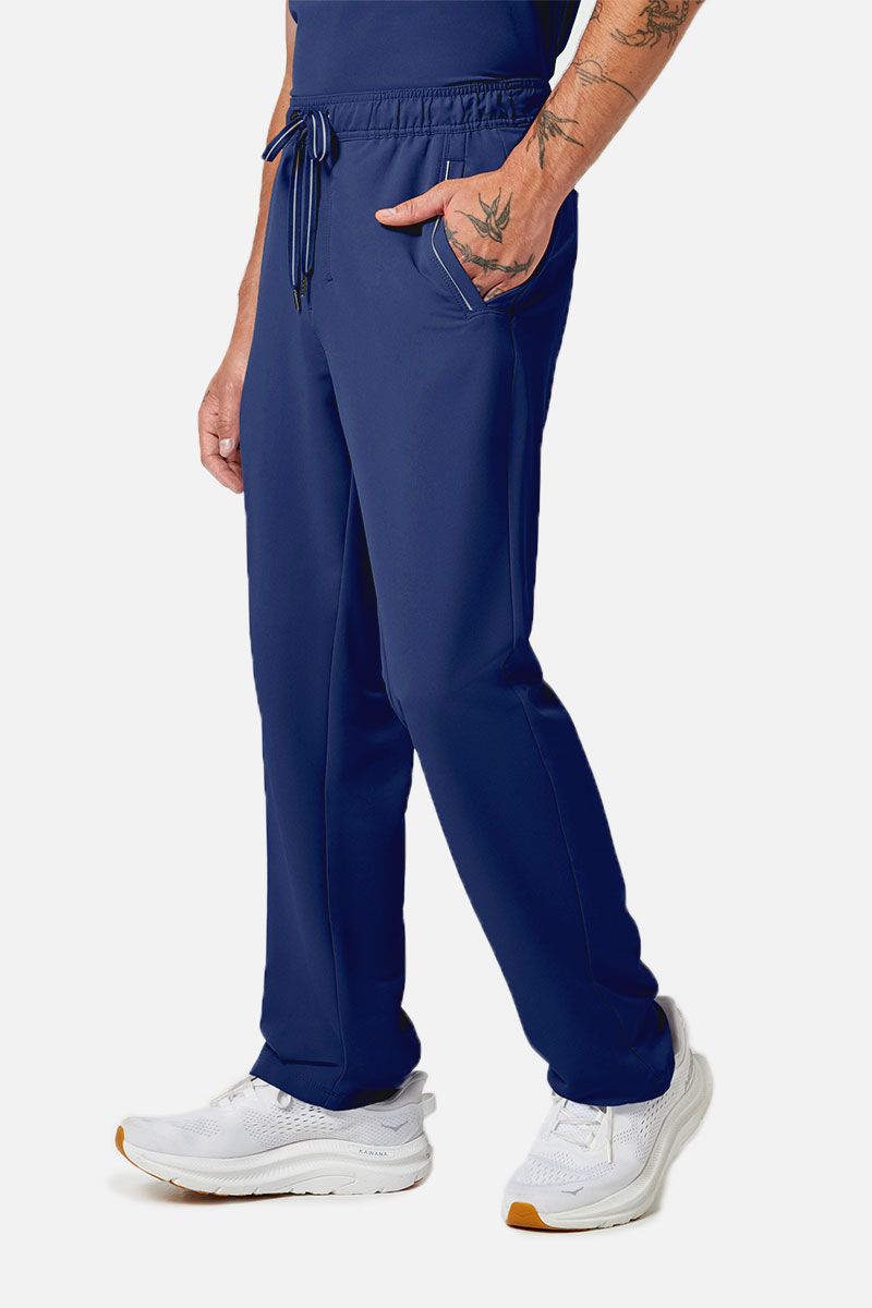 Men's Healing Hands Noah scrub trousers navy-4