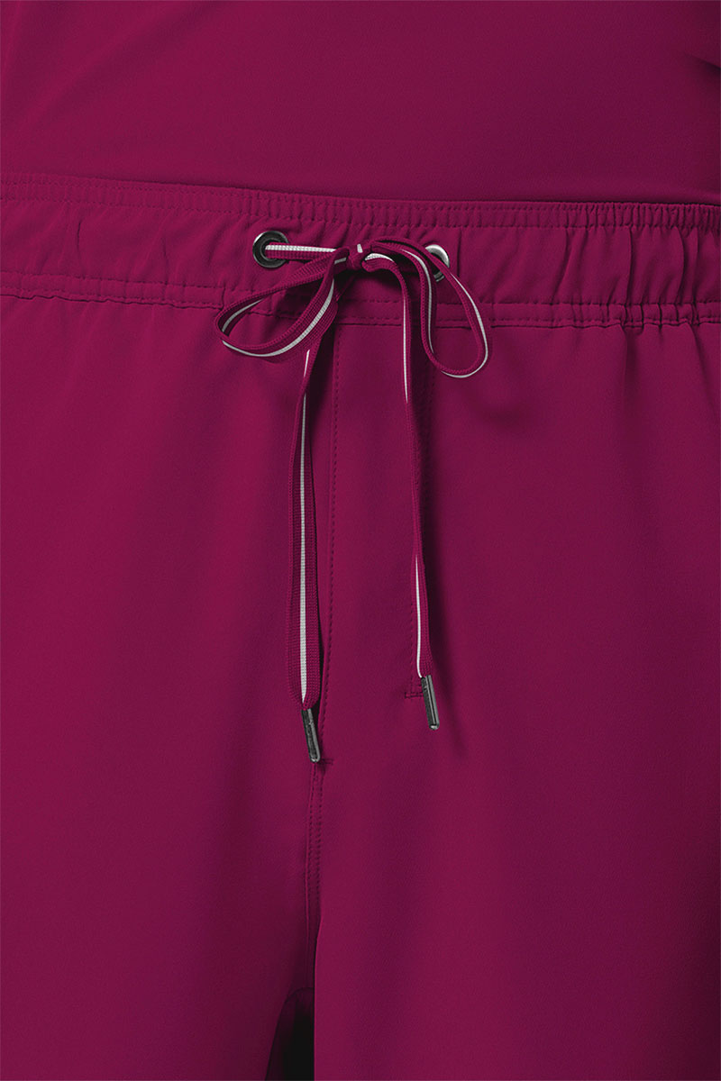 Men's Healing Hands Noah scrub trousers wine-6