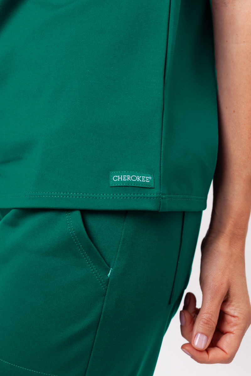 Women's Cherokee Achieve Crew Neck scrub top green-5
