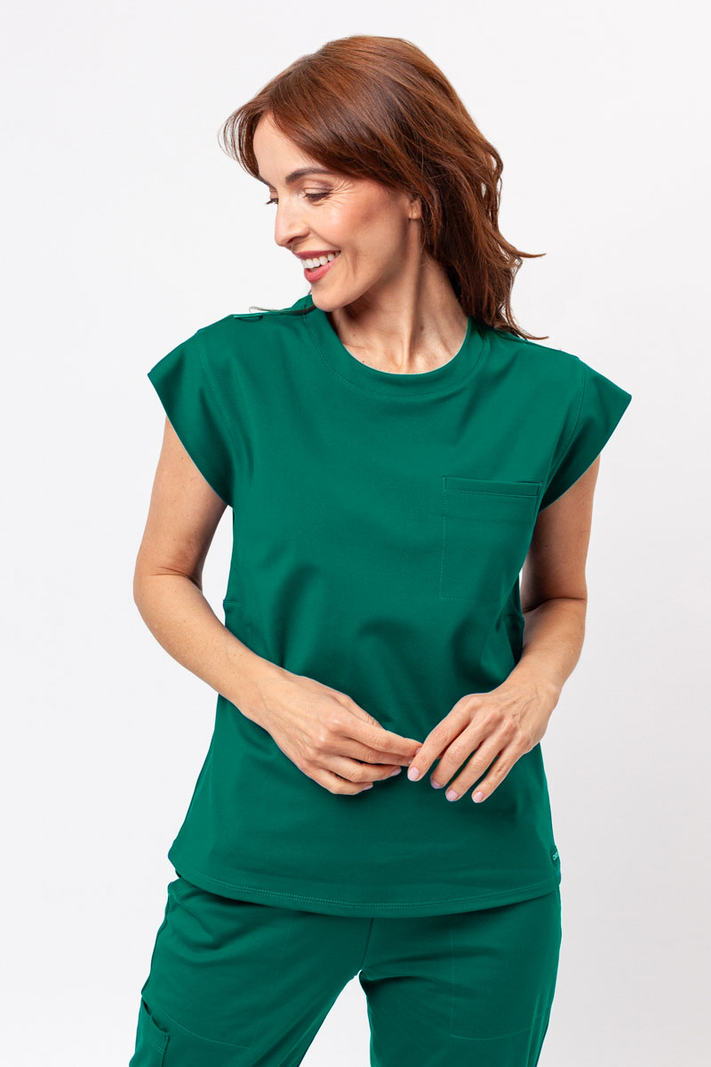Women's Cherokee Achieve scrubs set green-3