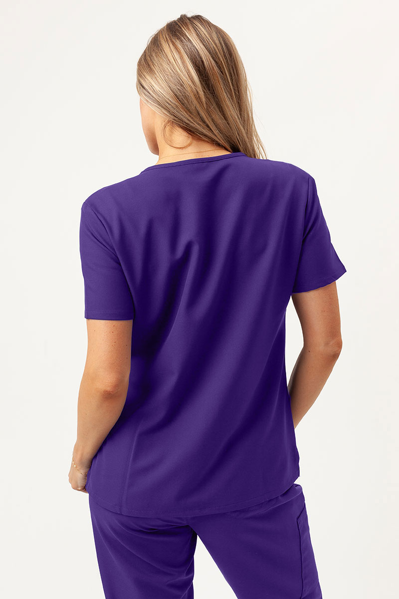 Women's Cherokee Ultra V-neck scrub top purple-1