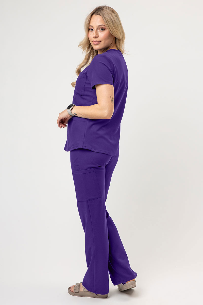 Women's Cherokee Ultra Cargo scrub trousers purple-2
