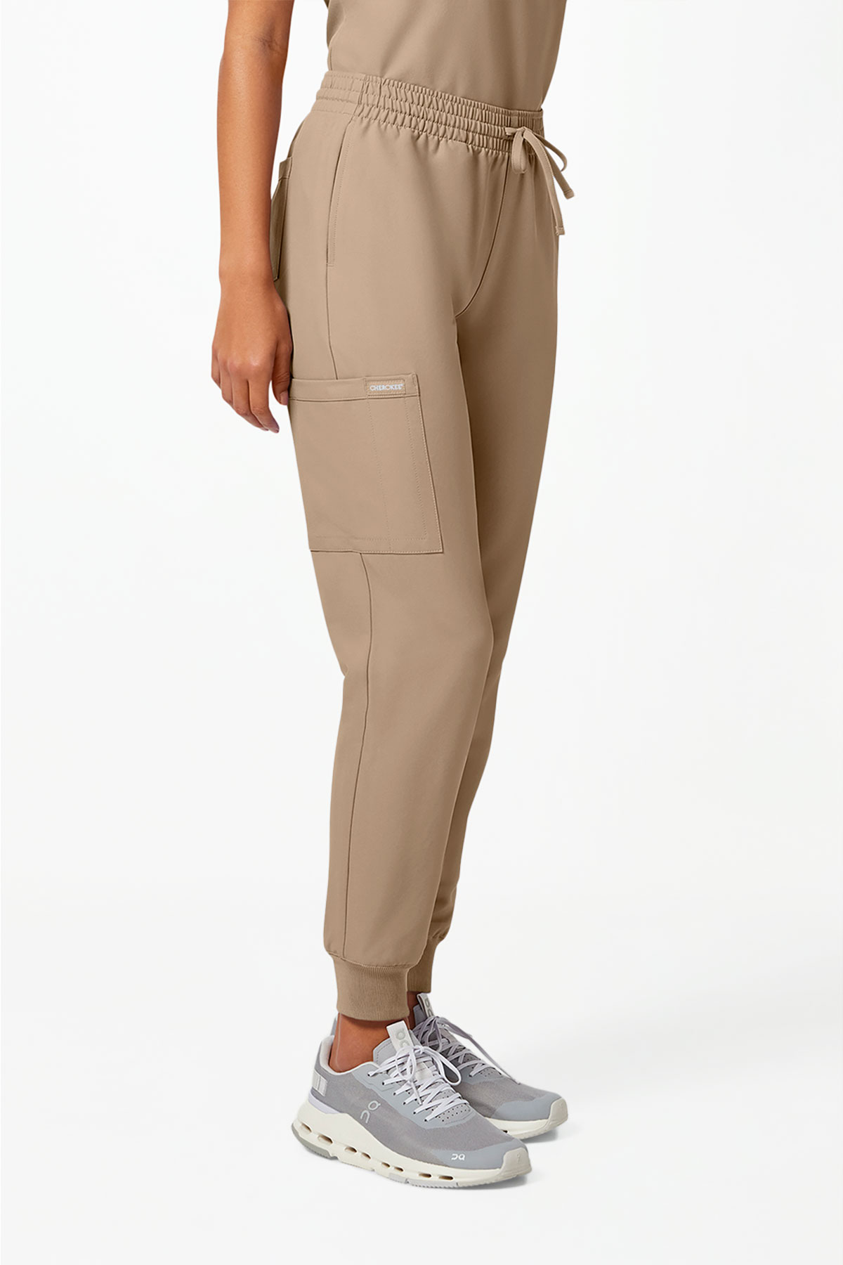 Women’s Cherokee Originals Ultra jogger scrub trousers khaki-3