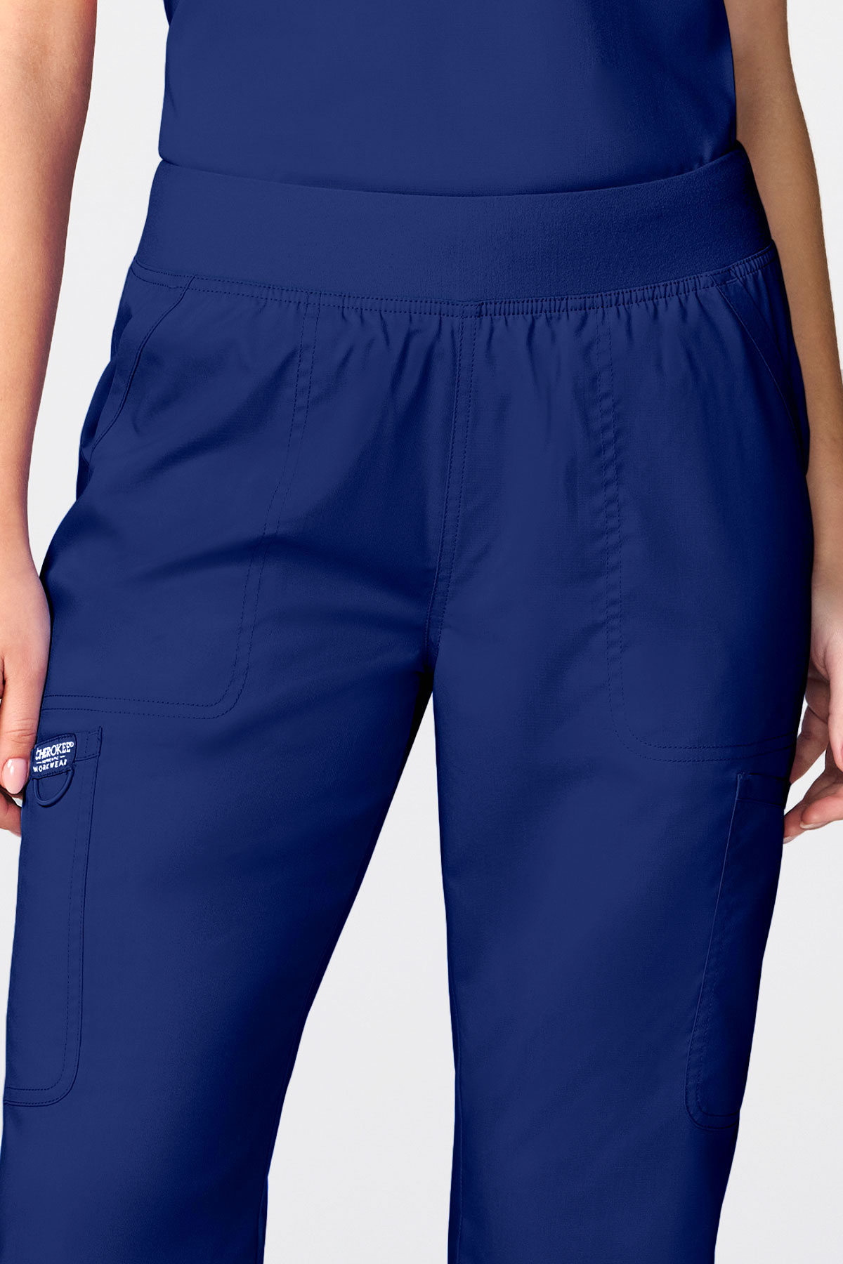 Women's Cherokee Revolution Flared scrub trousers navy-2