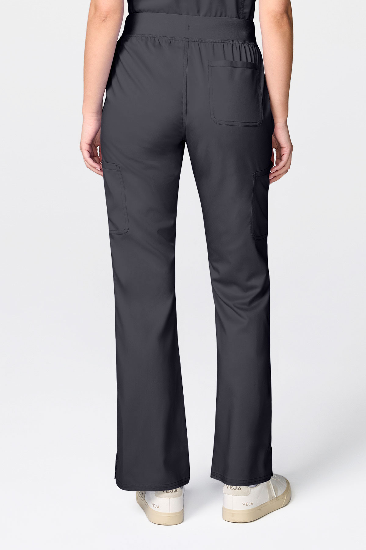 Women's Cherokee Revolution Flared scrub trousers pewter-1