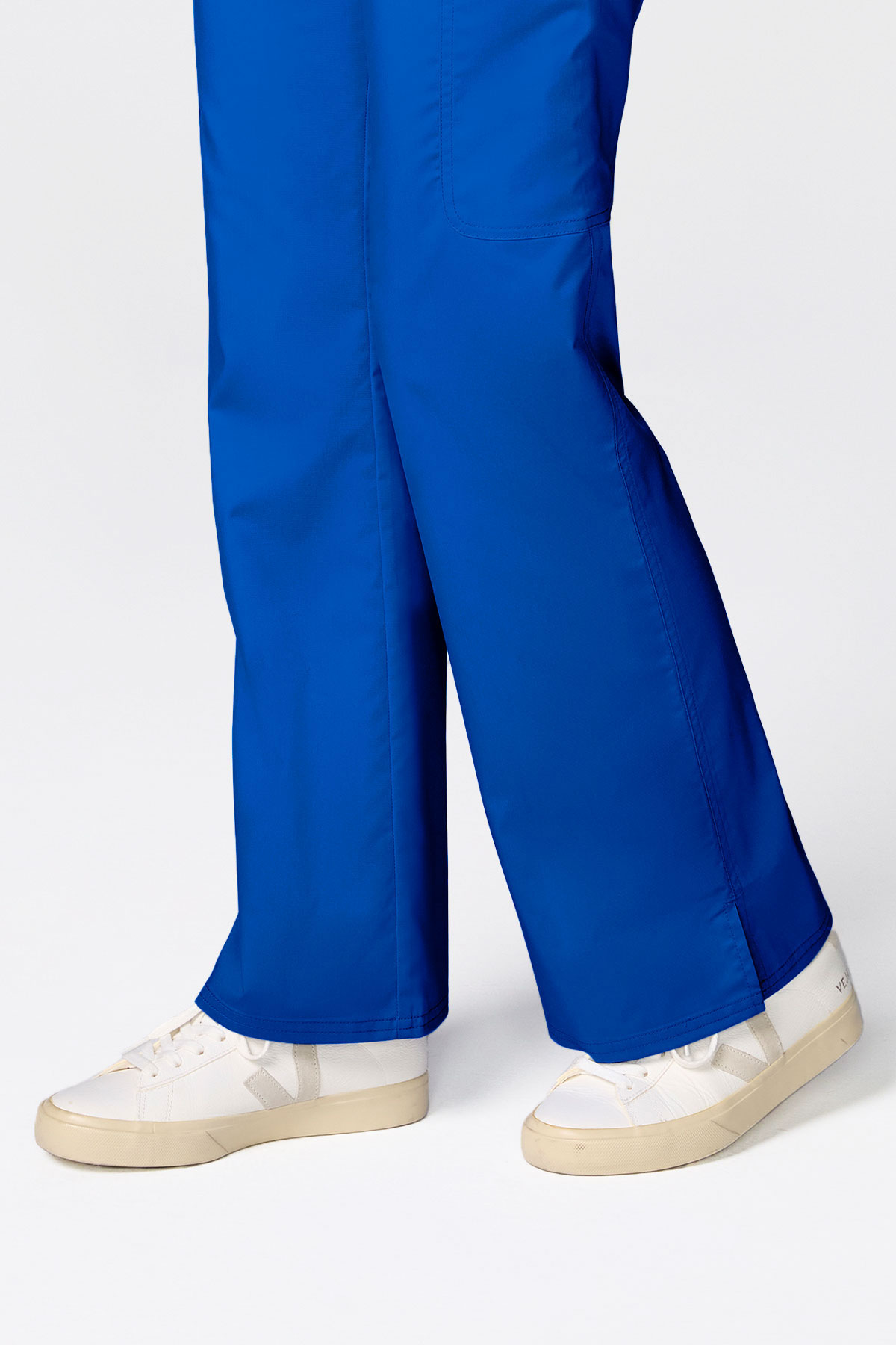 Women's Cherokee Revolution Flared scrub trousers royal blue-4