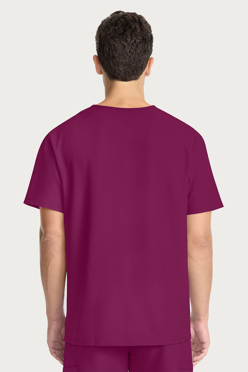 Men's Cherokee Ultra V-neck Scrub top wine-1