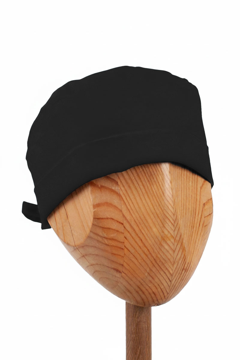 Sunrise Uniforms Fresh scrubs cap black (roll-up)-1