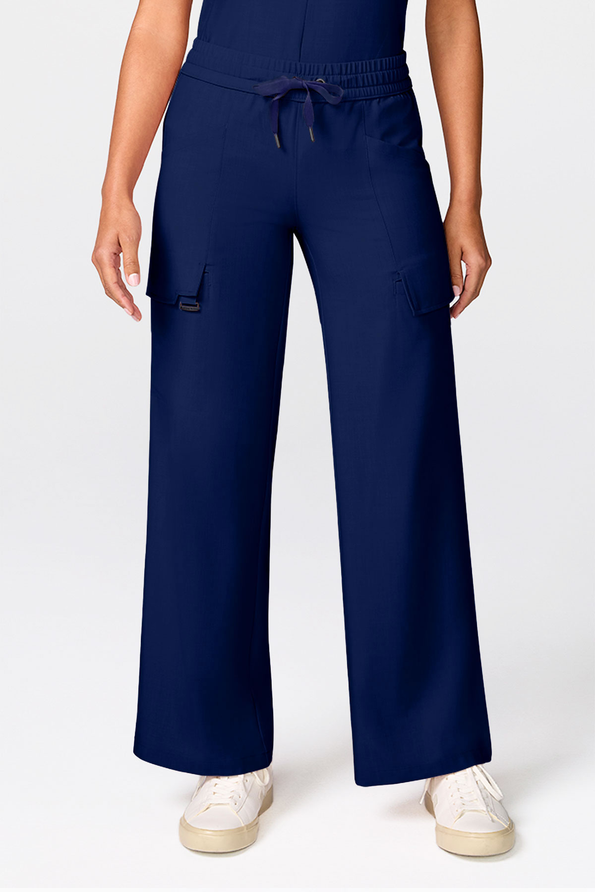 Women's Healing Hands Quest Collar scrub set navy-8