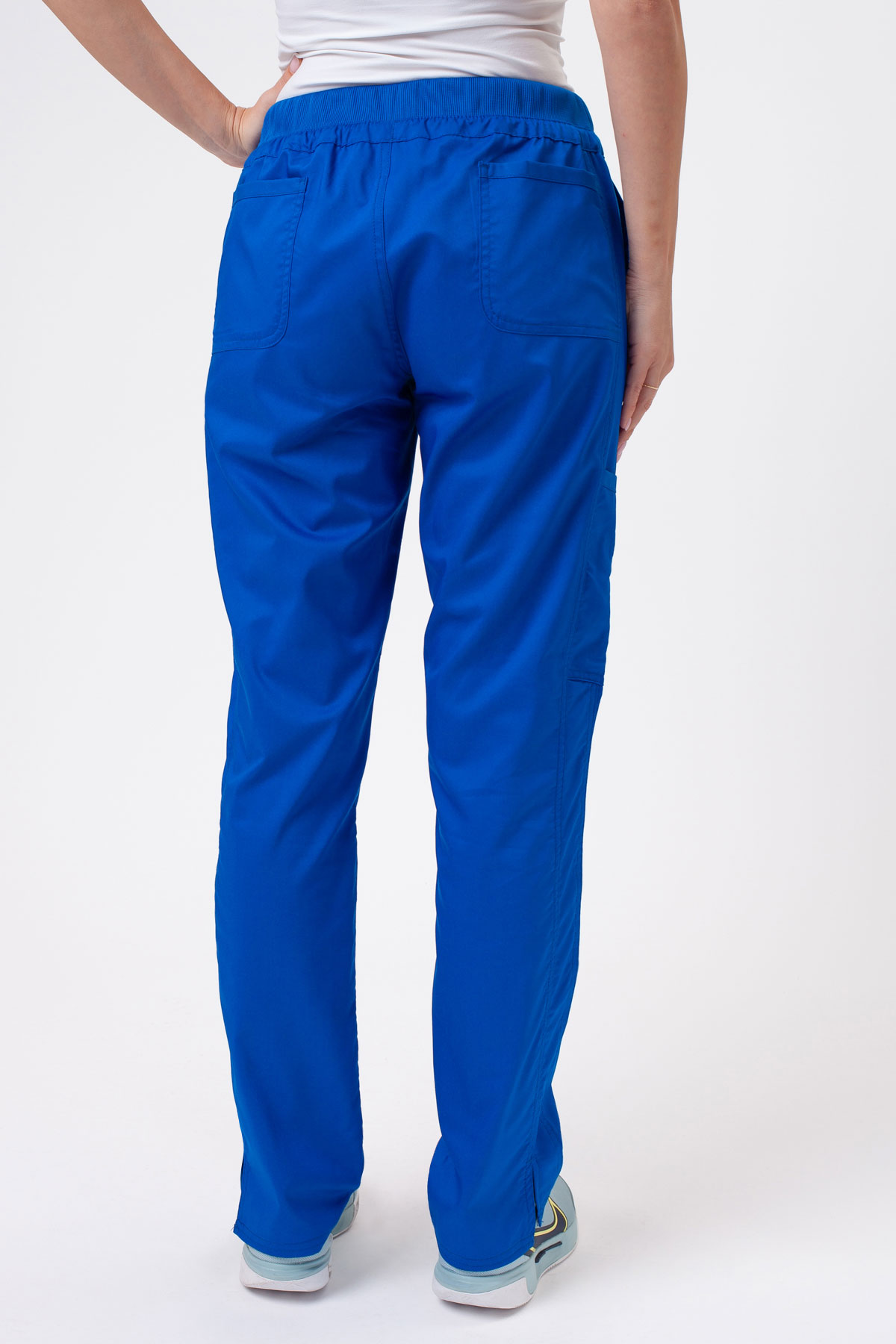 Women’s Cherokee Revolution Straight Leg scrub trousers royal blue-2