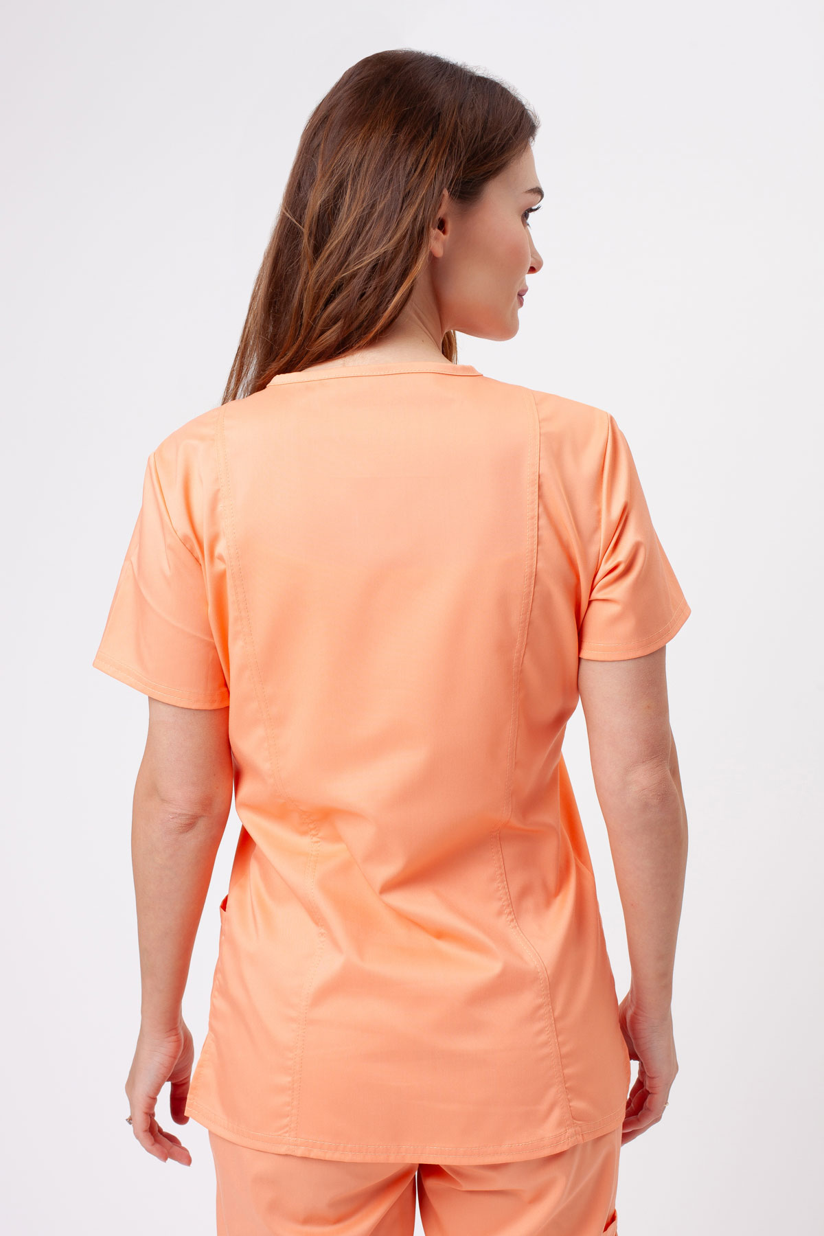 Women’s Cherokee Revolution Soft scrub top colar-1