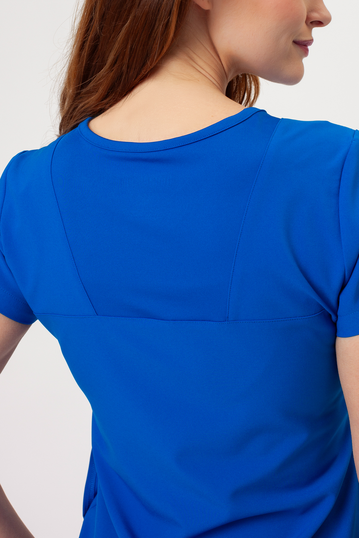 Women's Maevn Momentum Round Neck scrub top royal blue-5