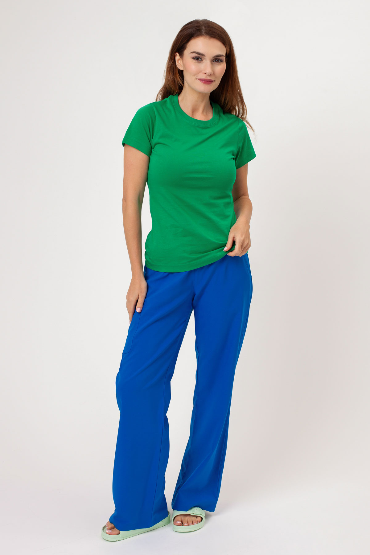 Women’s Malfini Basic T-shirt green-3