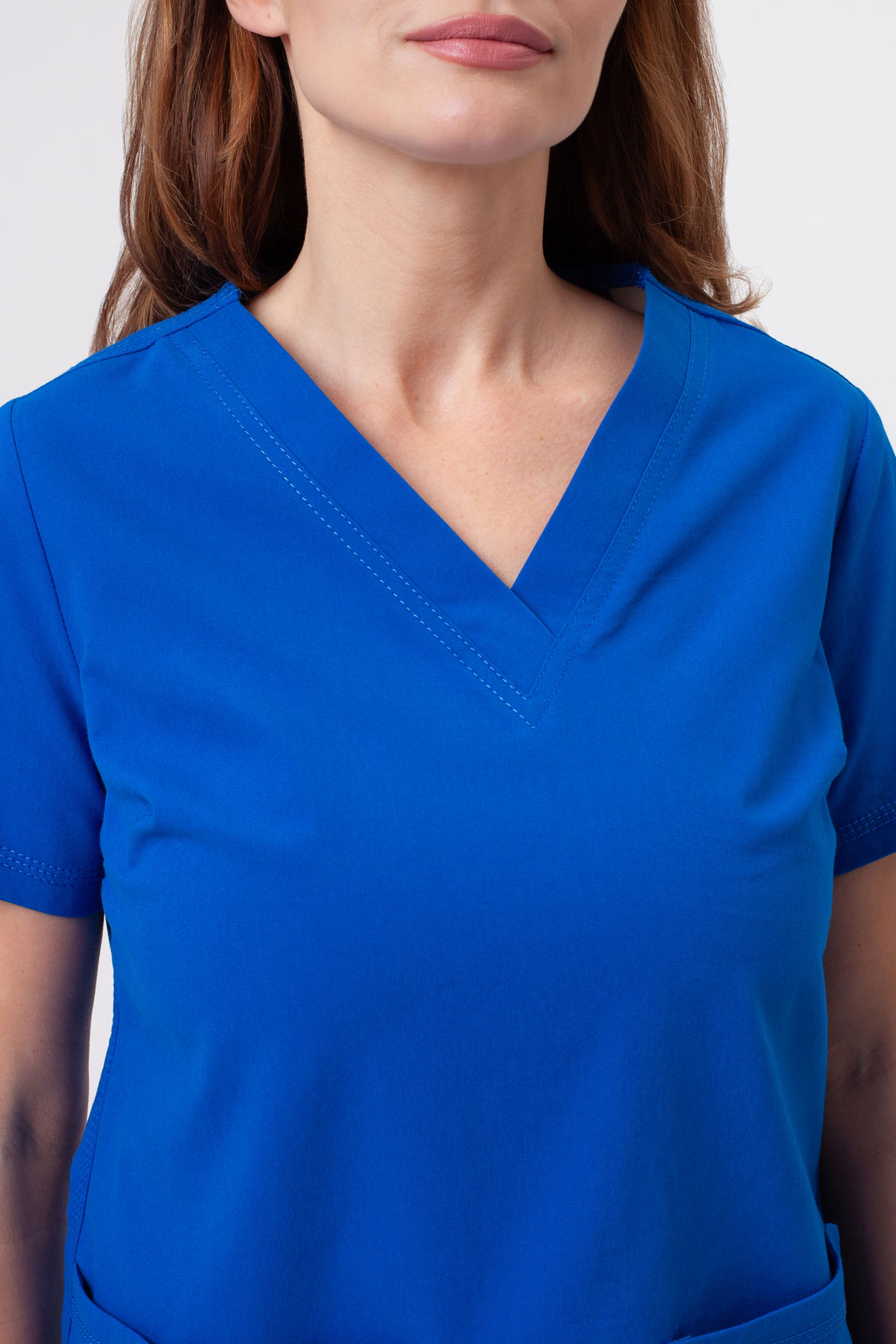 Women’s Dickies Forge V-neck scrub top royal blue-2