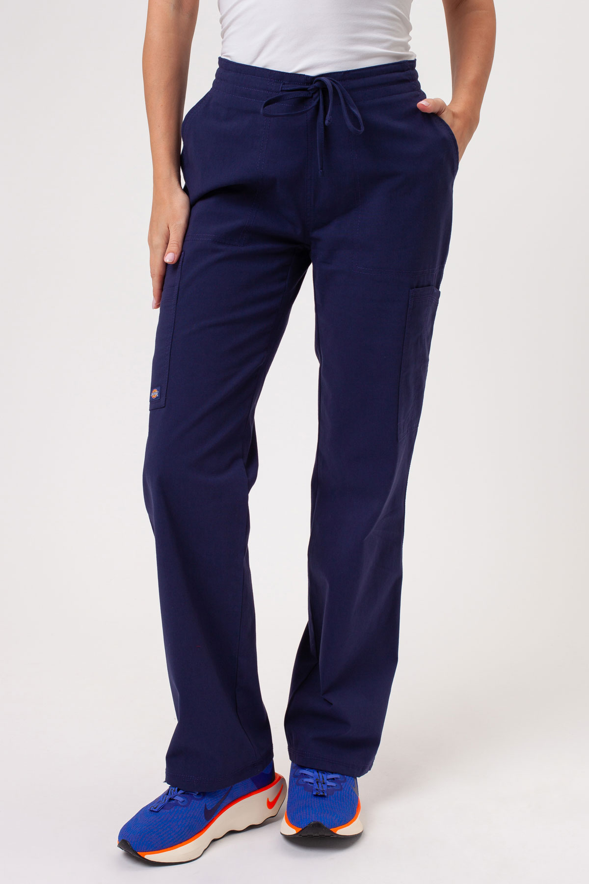 Women's Dickies Forge V-neck scrubs set navy-8