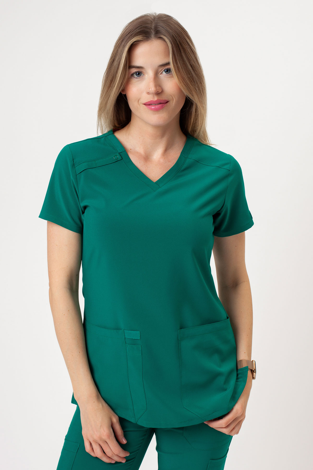 Women's Dickies EDS Essentials Jogger scrubs set hunter green-3