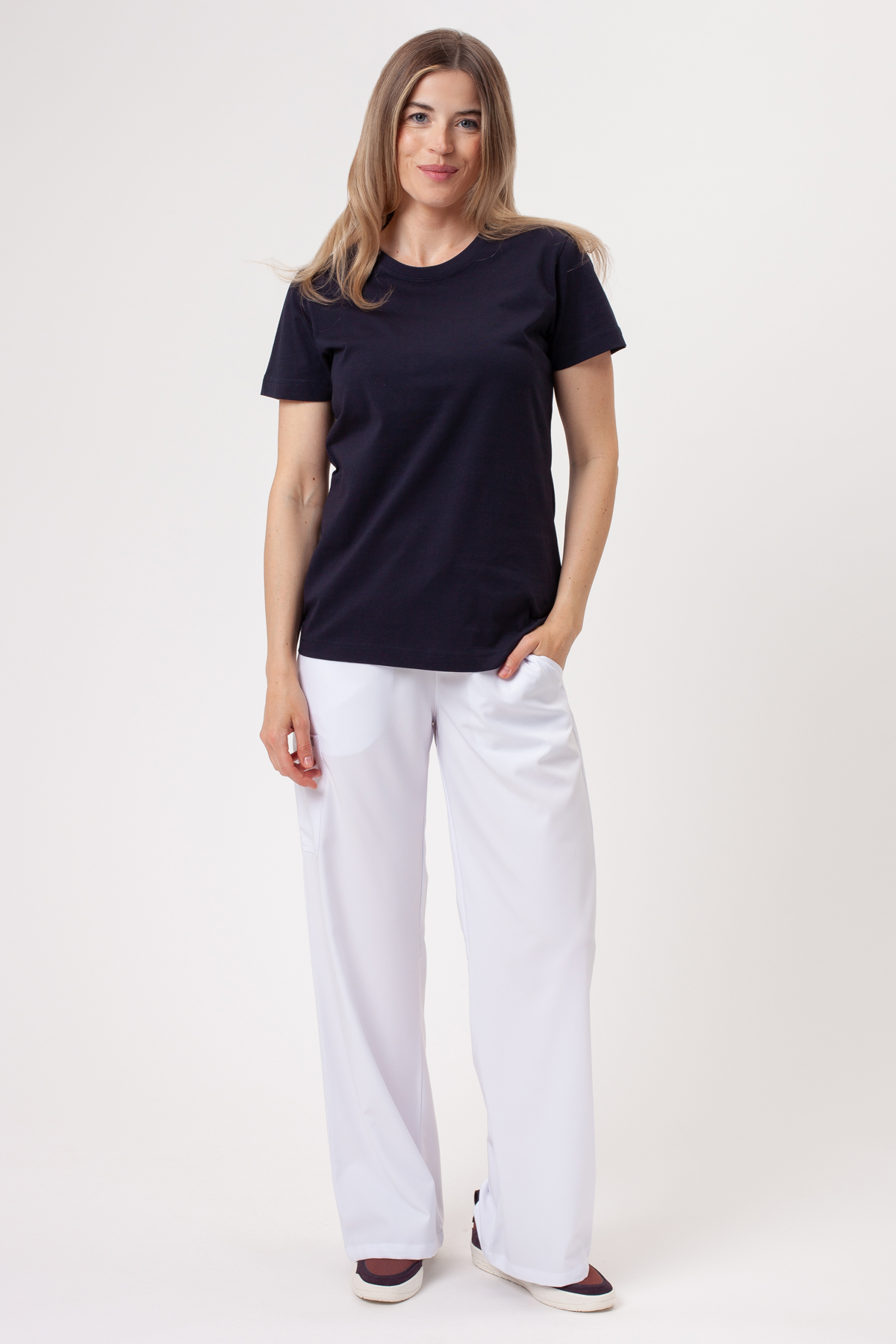 Women’s Malfini Basic T-shirt navy-1