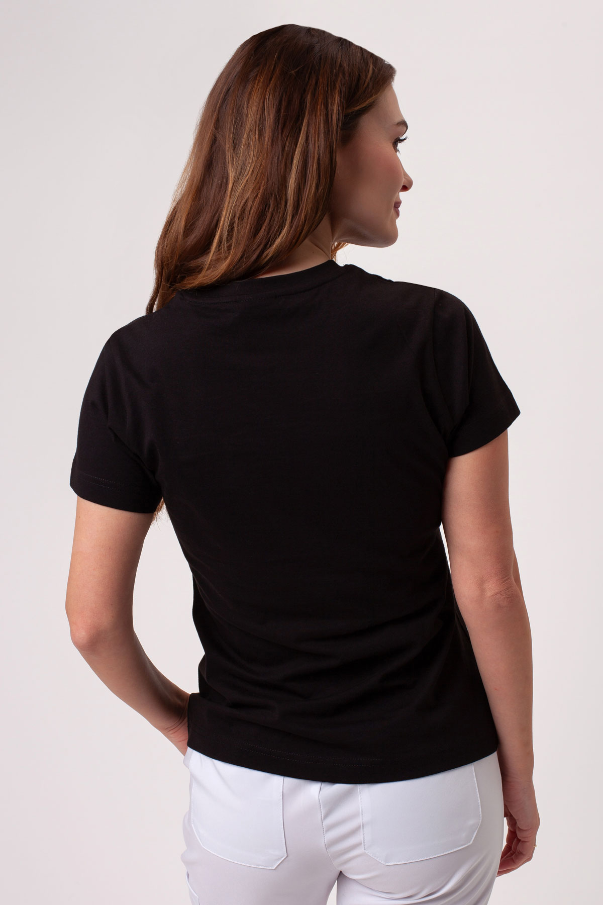 Women’s Malfini Basic T-shirt black-2
