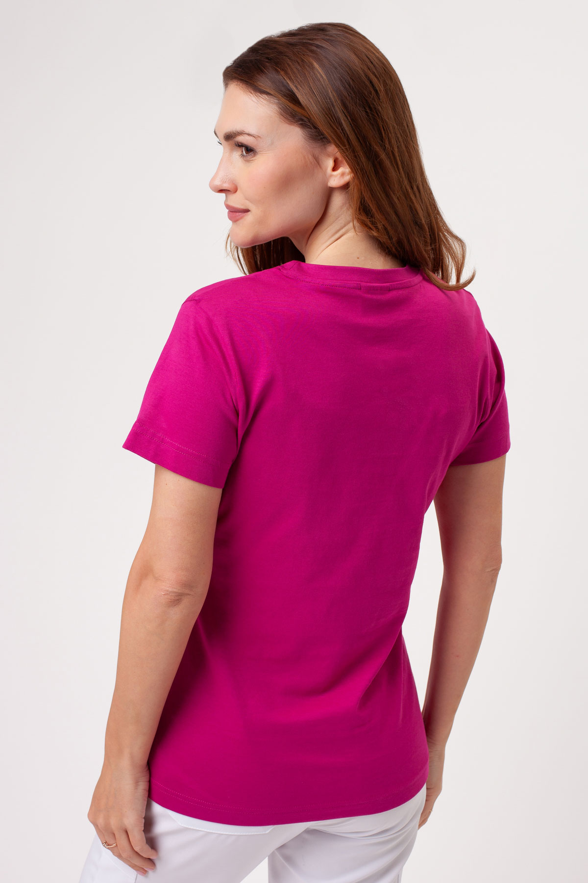 Women’s Malfini Basic T-shirt fuchsia-2