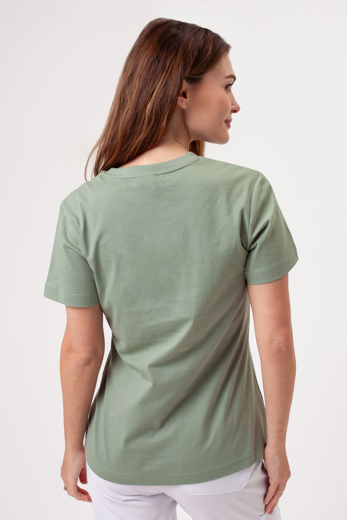 Women’s Malfini Basic T-shirt sage-2