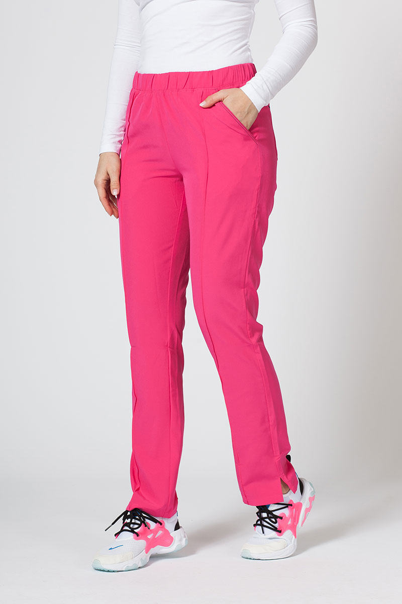 Women's Maevn Matrix Impulse Stylish scrubs set hot pink-6