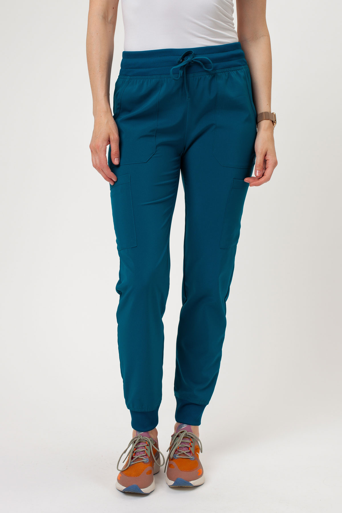 Women's Dickies EDS Essentials Jogger scrubs set caribbean blue-8