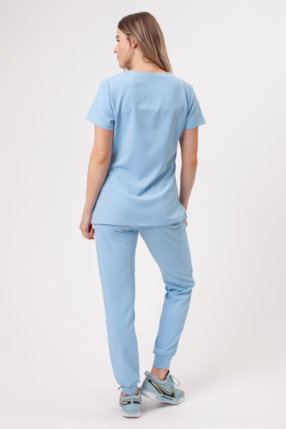 Women’s Sunrise Lite Fit jogger scrub trousers ceil blue-8