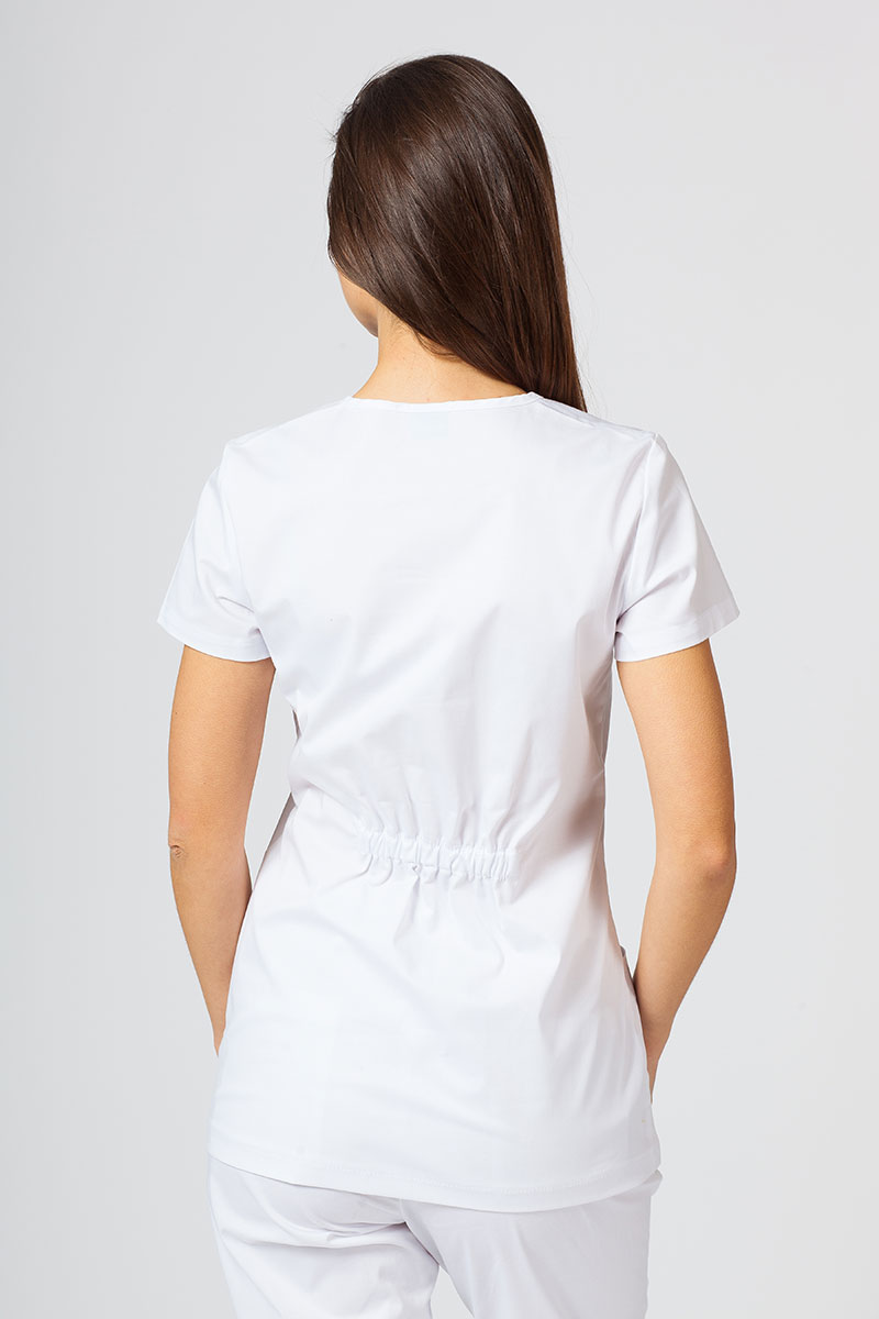 Women’s Sunrise Uniforms Active Fit scrub top white-2