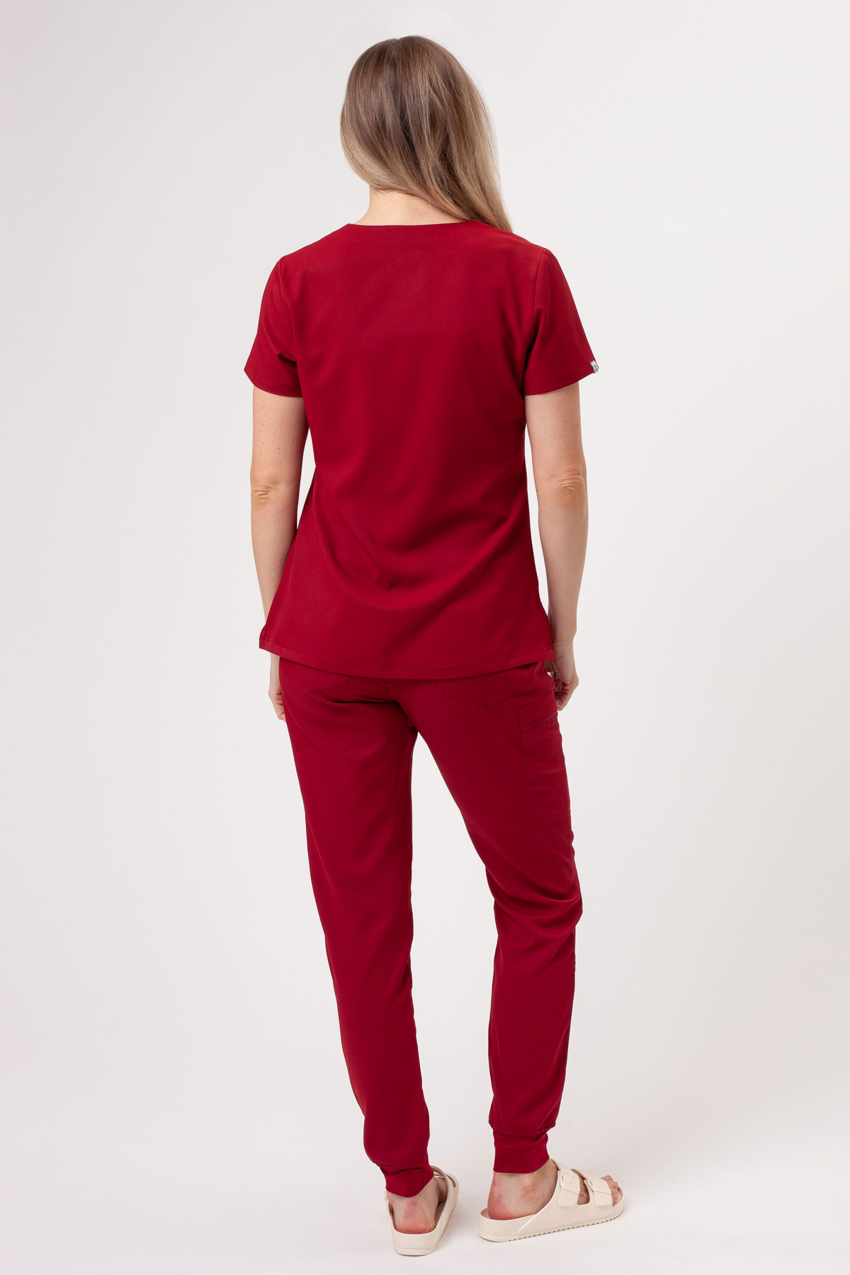 Women’s Sunrise Lite Shift scrub top burgundy-6