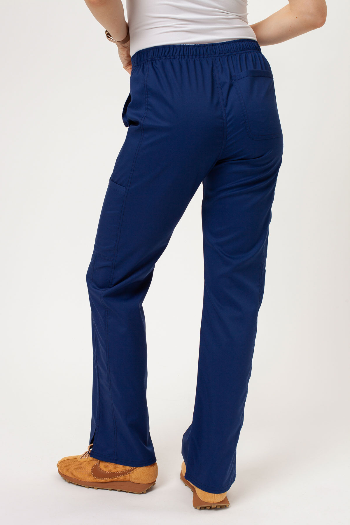 Women's Cherokee Revolution Flare Leg scrub trousers navy-1