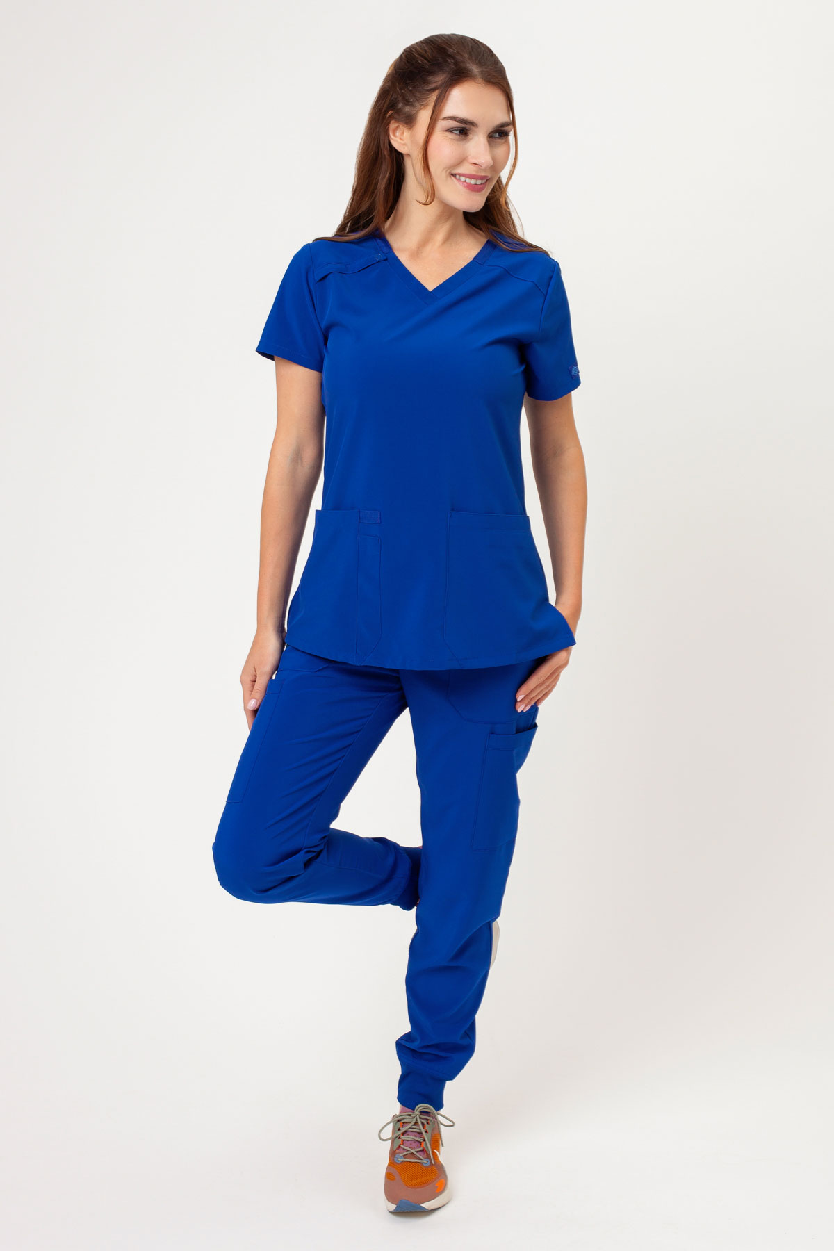 Women's Dickies EDS Essentials Jogger scrubs set galaxy blue-1