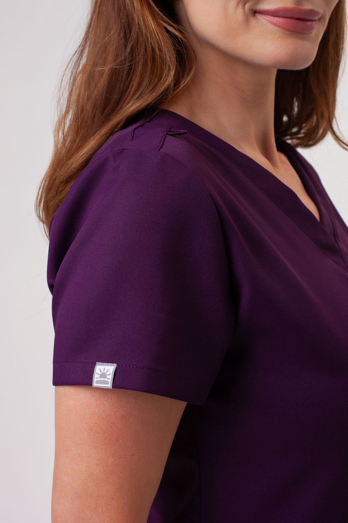 Women’s Sunrise Lite Shift scrub top eggplant-3