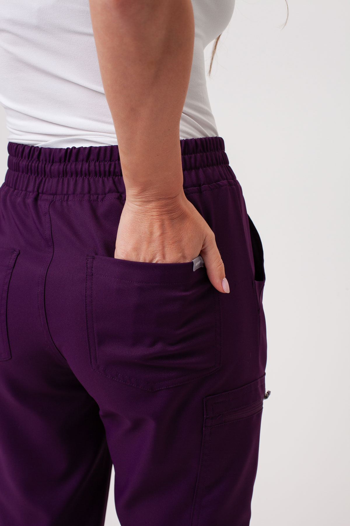 Women's Sunrise Lite Split scrub trousers eggplant-2