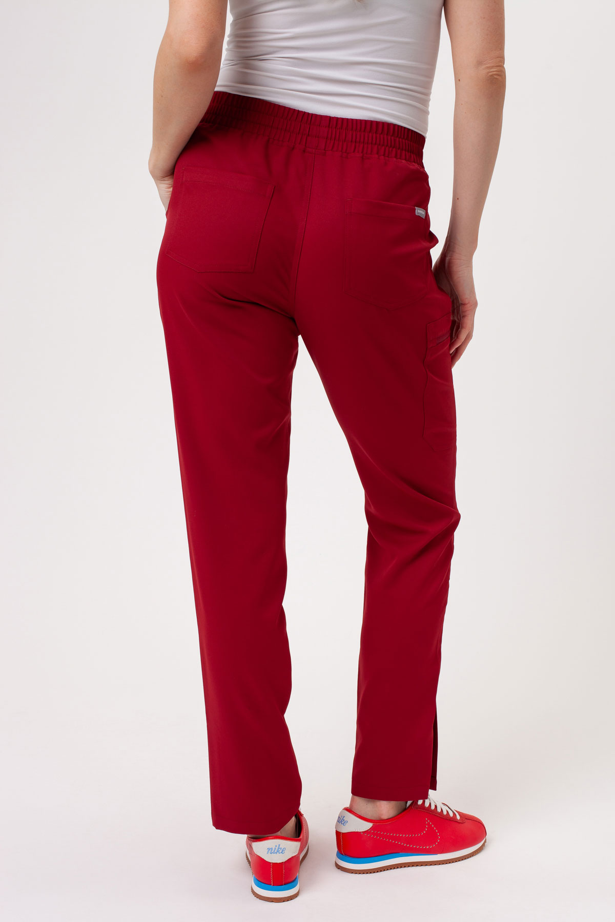 Women's Sunrise Lite Split scrub trousers burgundy-2