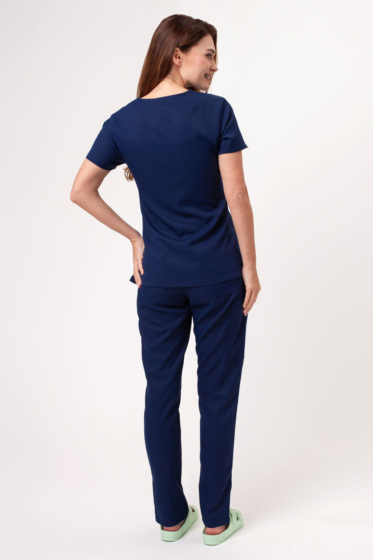 Women’s Sunrise Lite Shift scrub top navy-6