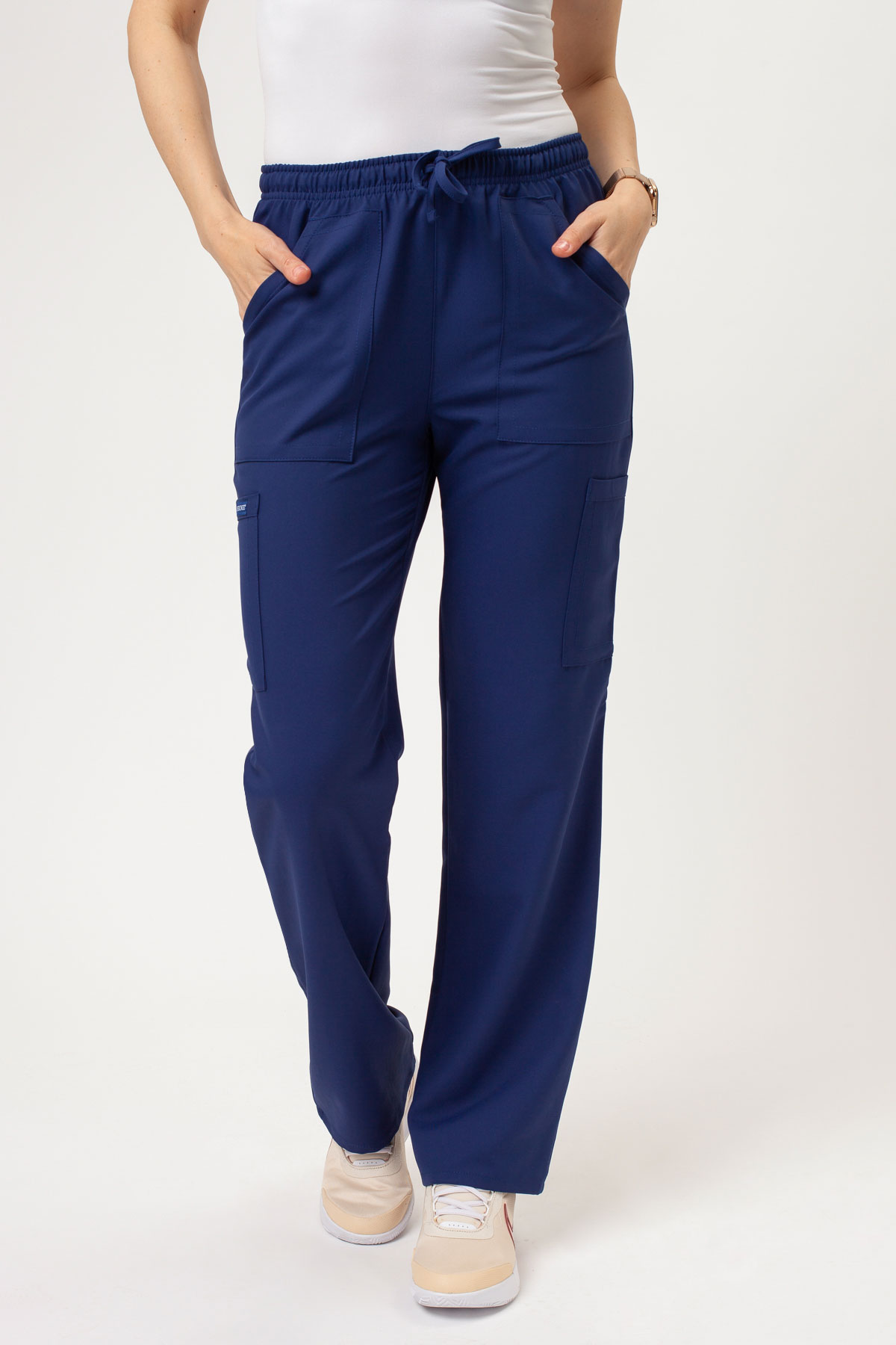 Women's Cherokee Ultra V-neck scrubs set navy-7