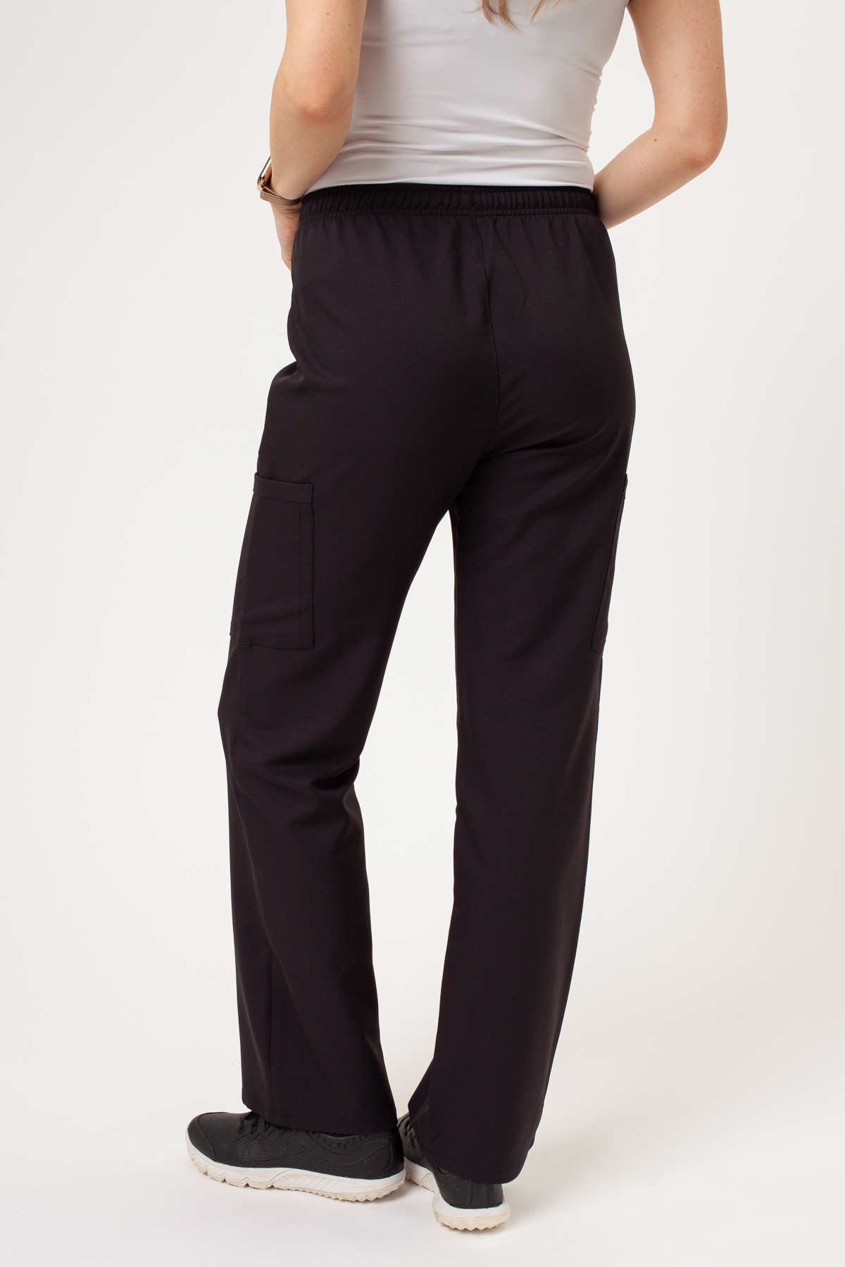 Women's Cherokee Ultra V-neck scrubs set black-8