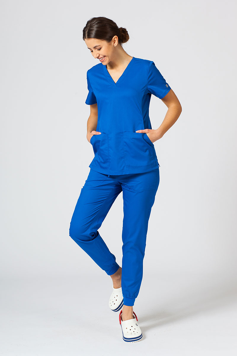 Women's Maevn EON Sporty & Comfy jogger scrub trousers royal blue-1