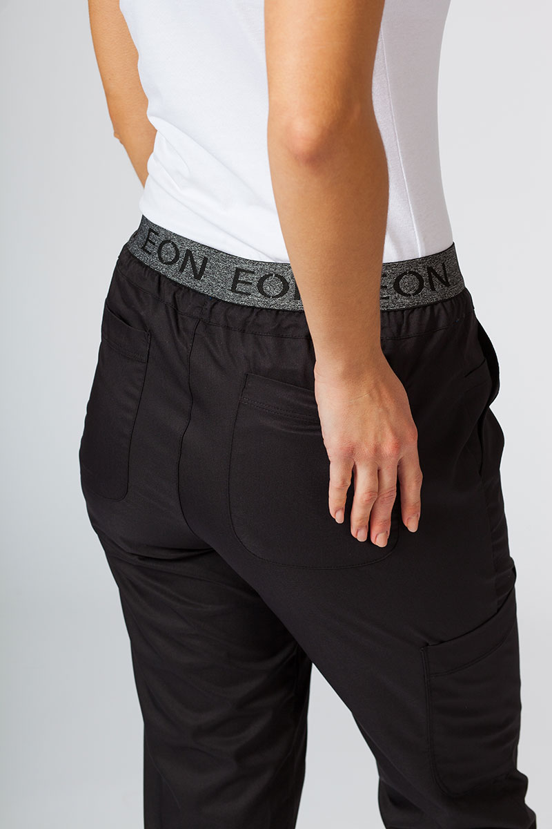 Women's Maevn EON Sporty & Comfy jogger scrub trousers black-4