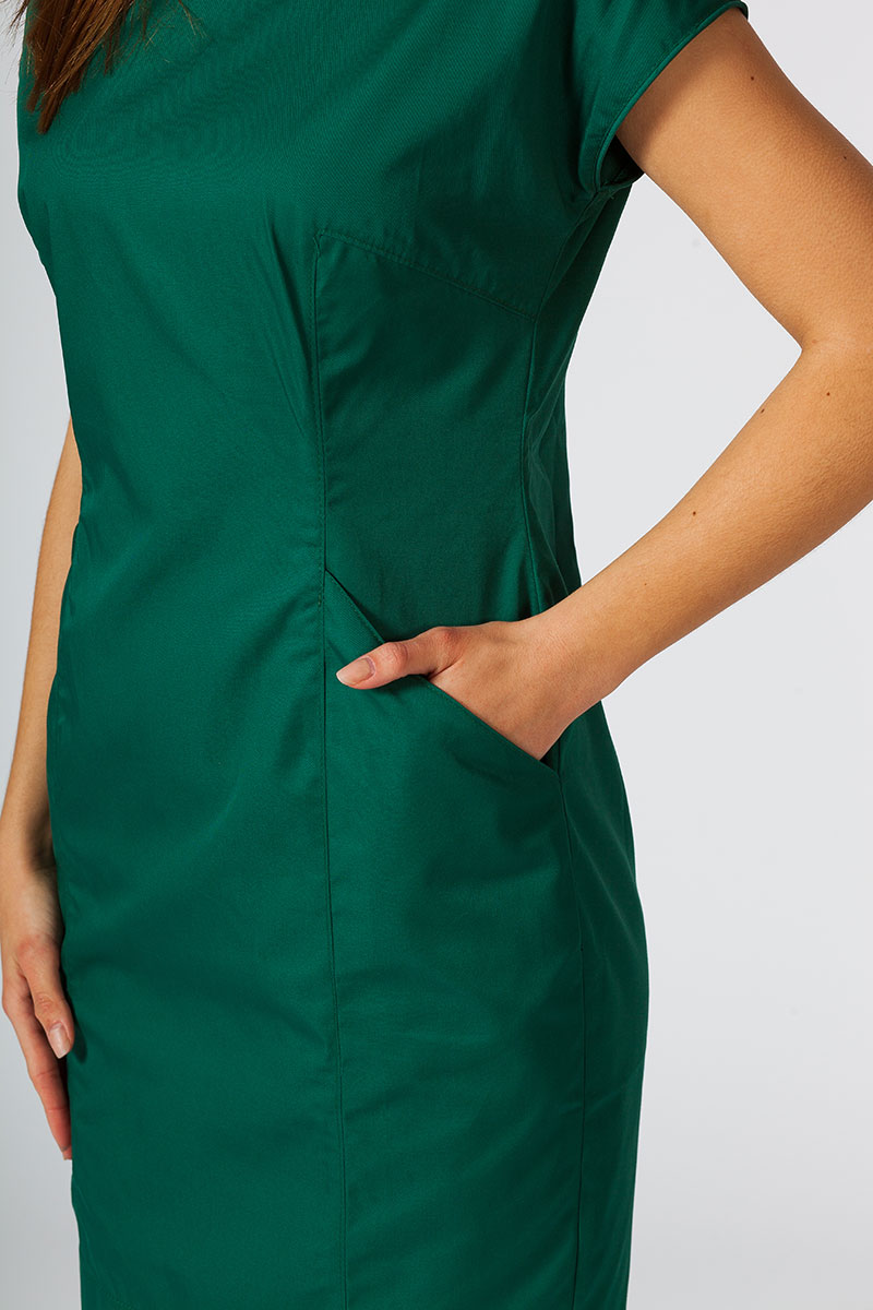 Women's Sunrise Uniforms Elite scrub dress bottle green-3