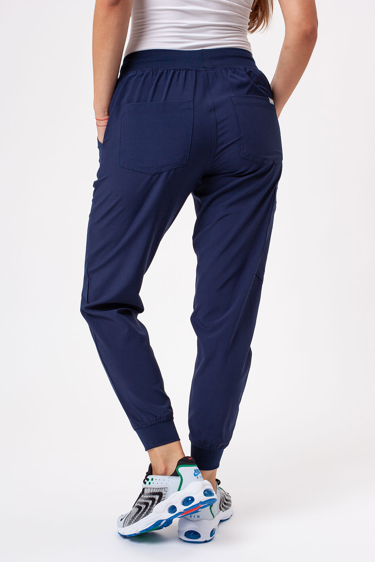 Women's Sunrise Move Go scrub trousers navy-2