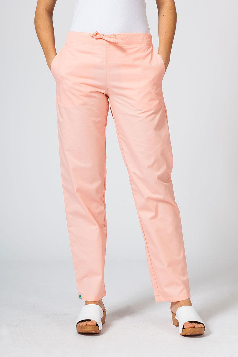 Women’s Sunrise Uniforms Basic Classic scrubs set (Light top, Regular trousers) blush pink-6