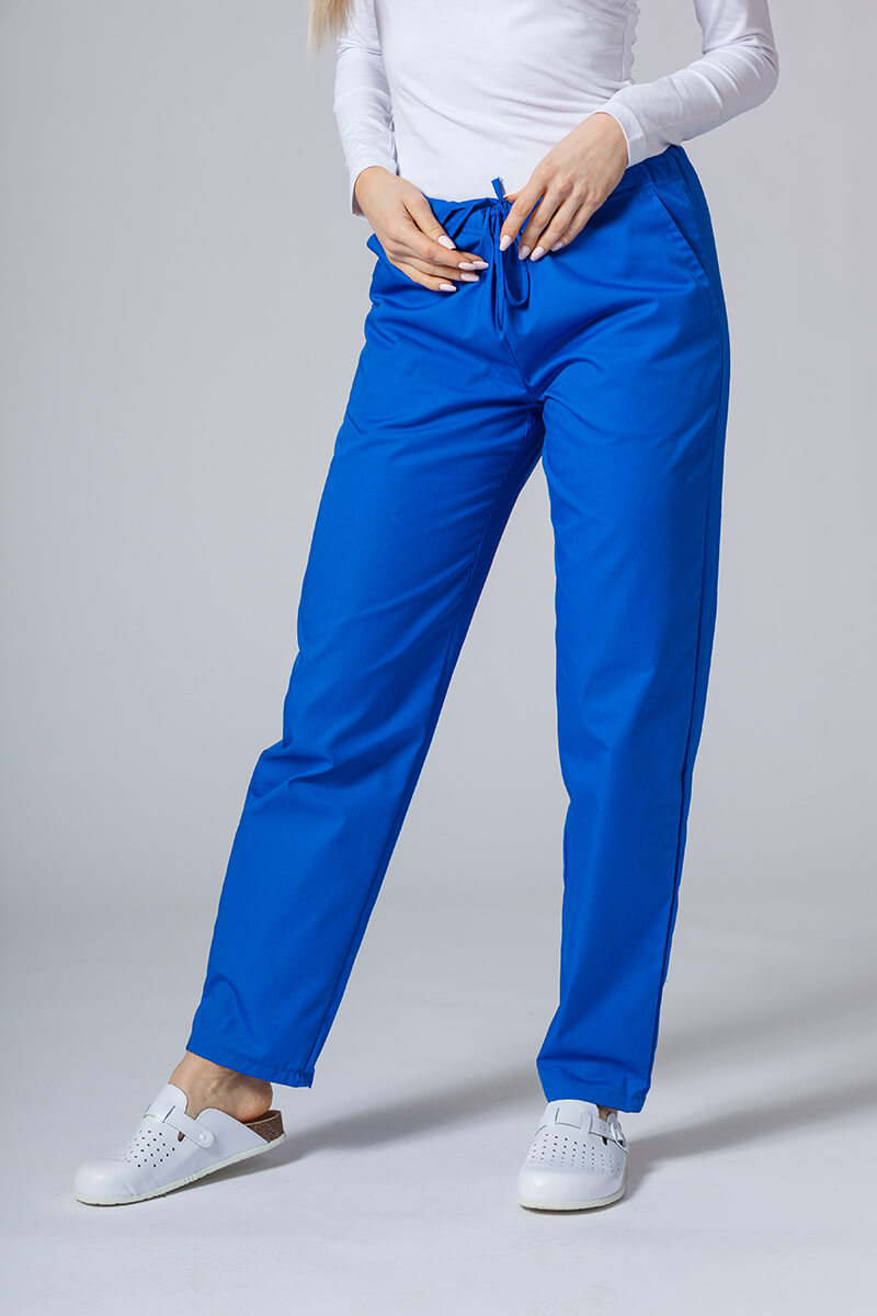Women’s Sunrise Uniforms Basic Classic scrubs set (Light top, Regular trousers) royal blue-6