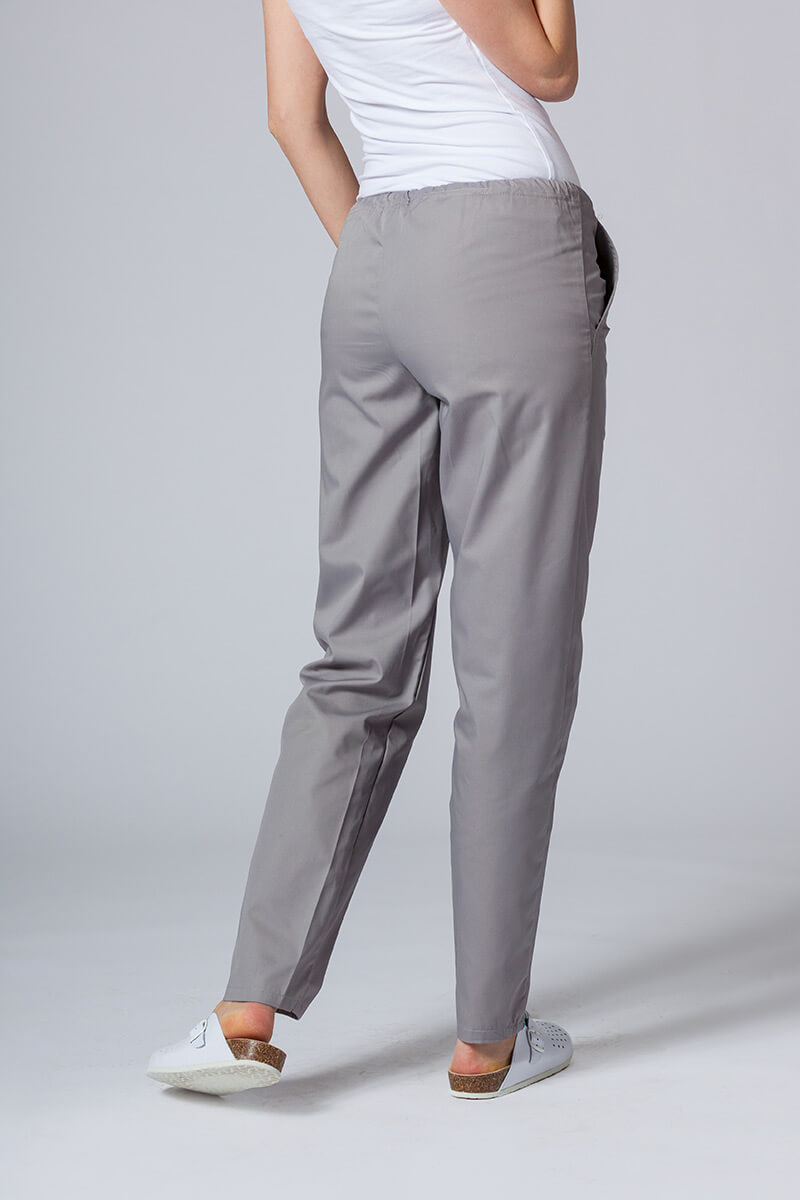 Women’s Sunrise Uniforms Basic Classic scrubs set (Light top, Regular trousers) pewter-5