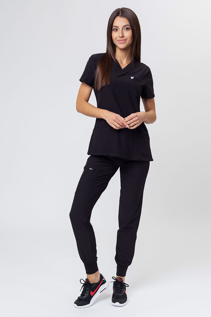 Women's Uniforms World 309TS™ Valiant scrub top black-4