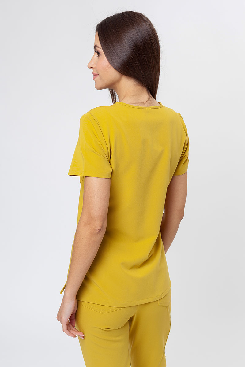 Women's Uniforms World 518GTK™ Avant On-Shift scrub top yellow-1